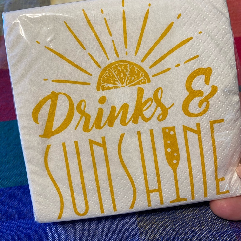 NEW ~ FESTIVE COCKTAIL NAPKINS ☀️ 2 PACKAGES - Picture 3 of 3